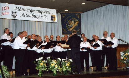 Männerchor am Konzert zum 100-jährigen Bestehen